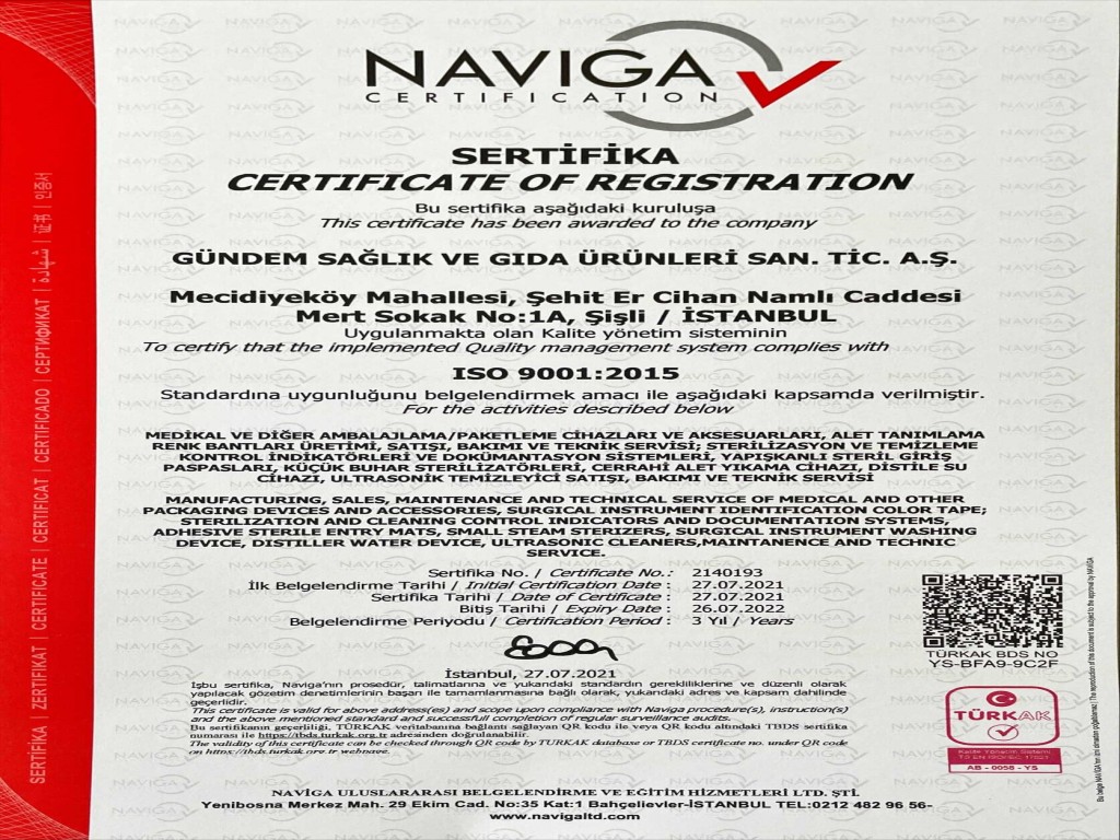 Notre certificat ISO 9001:2015 a été renouvelé